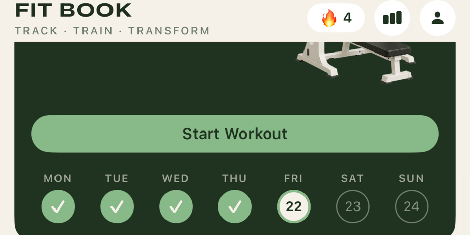 FitBook preview